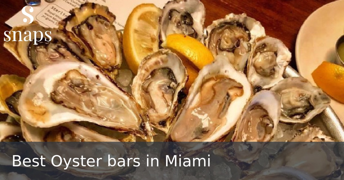 Best Oyster bars in Miami