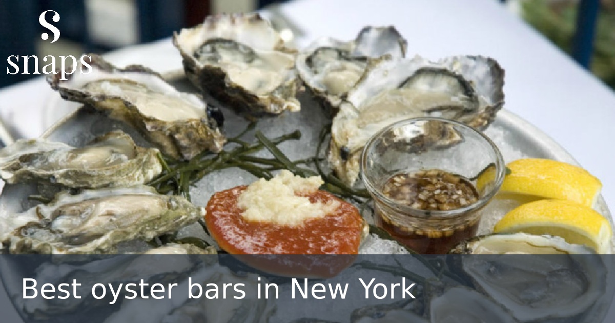 Best oyster bars in New York