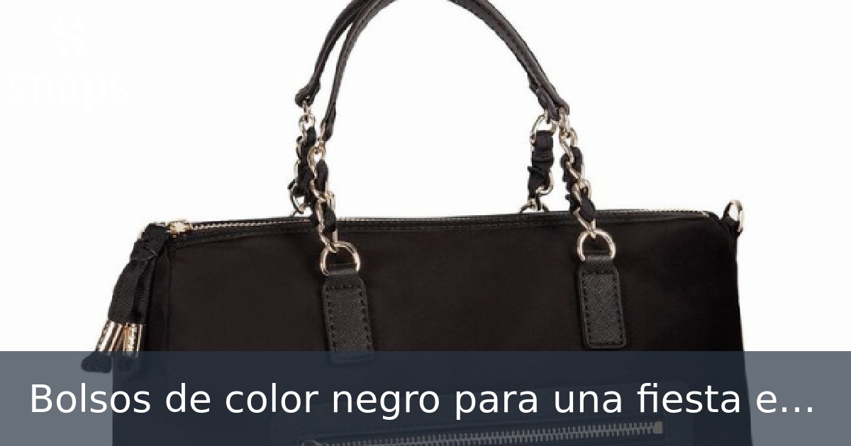 Bolsos de color negro para una fiesta en la playa