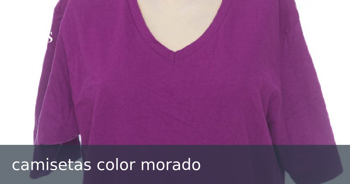 camisetas color morado