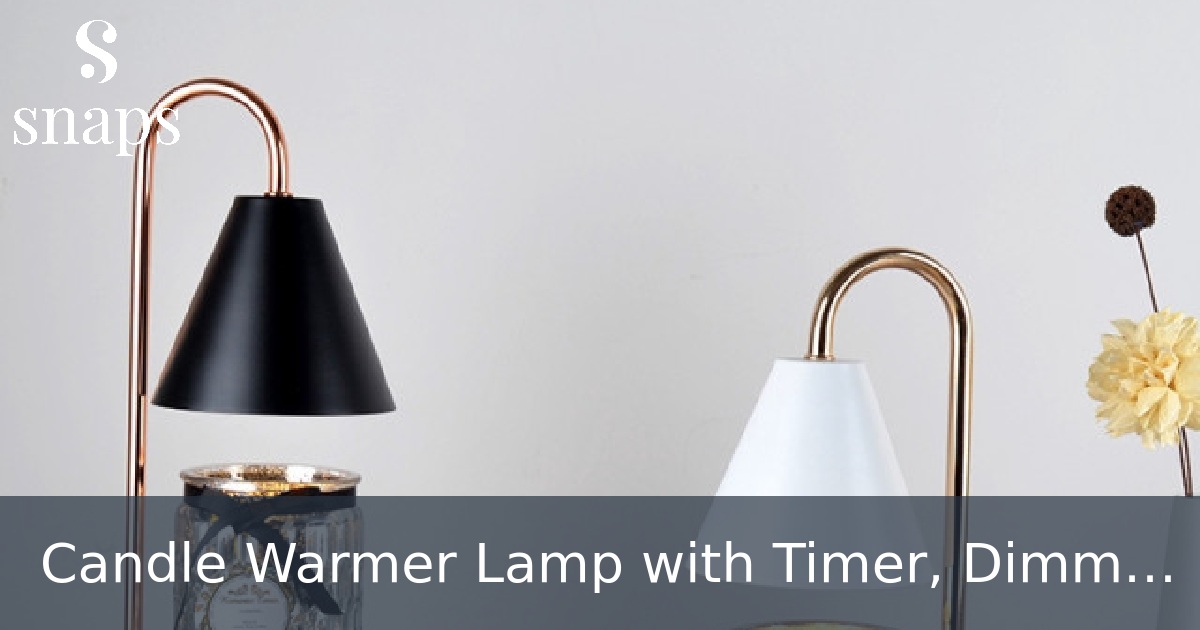 Candle Warmer Lamp with Timer, Dimmable Candle Light Electric Candle