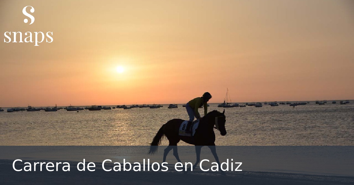 Carrera de Caballos en Cadiz
