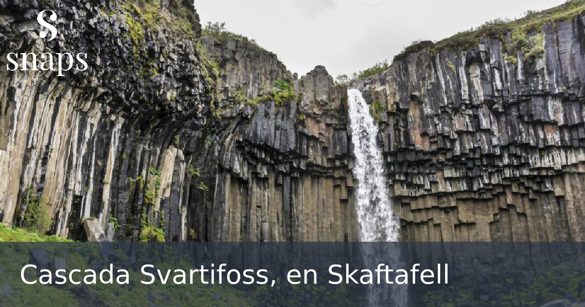 Cascada Svartifoss, en Skaftafell