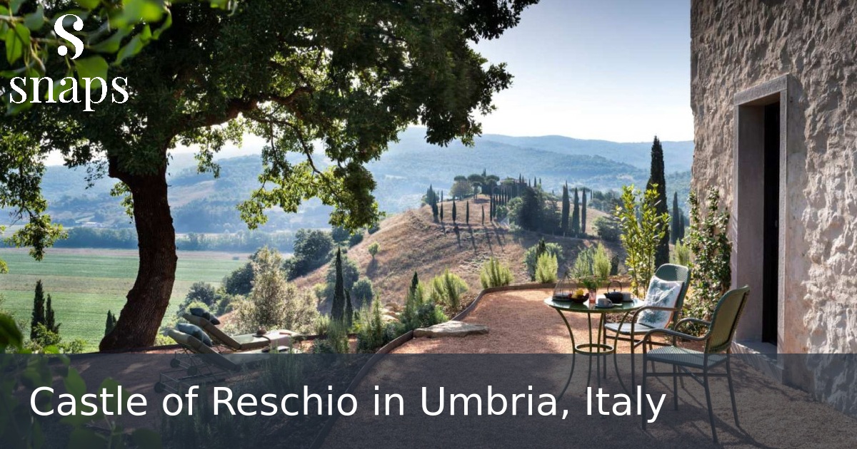 Castle of Reschio in Umbria, Italy