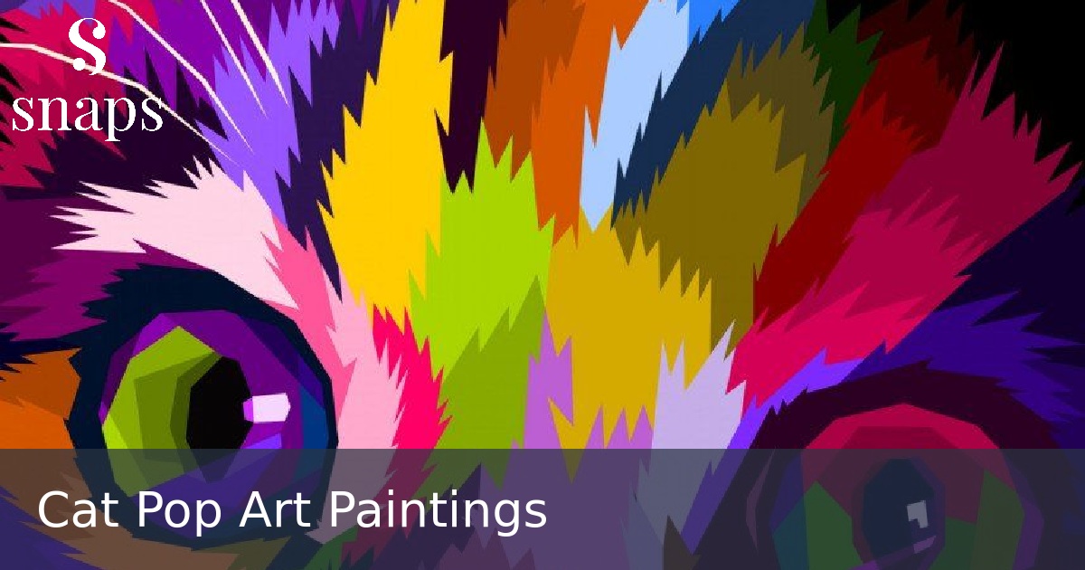 Cat Pop Art Paintings