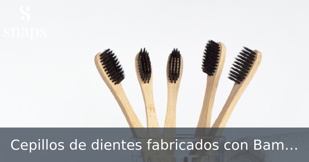 Cepillos de dientes fabricados con Bamboo