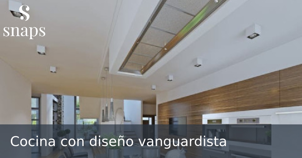 Cocina con diseño vanguardista