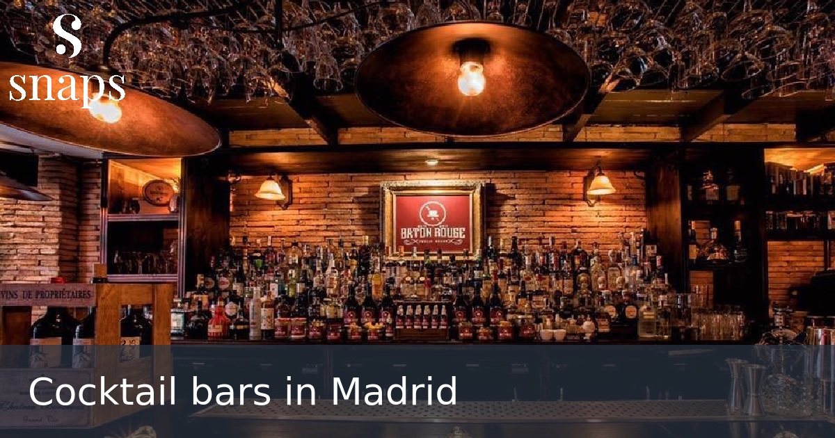 Cocktail bars in Madrid
