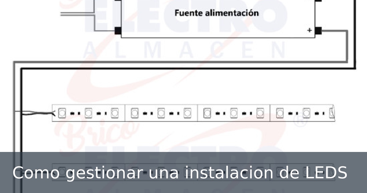 Como gestionar una instalacion de LEDS