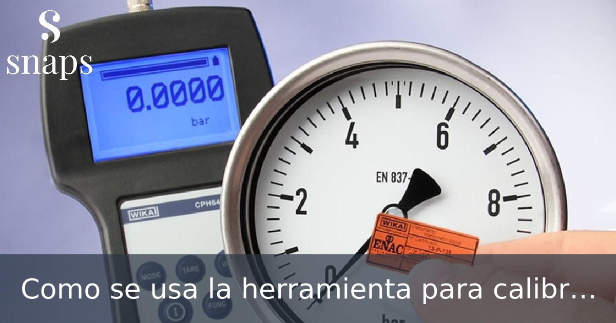 Como se usa la herramienta para calibracion REMS KaliGrat E