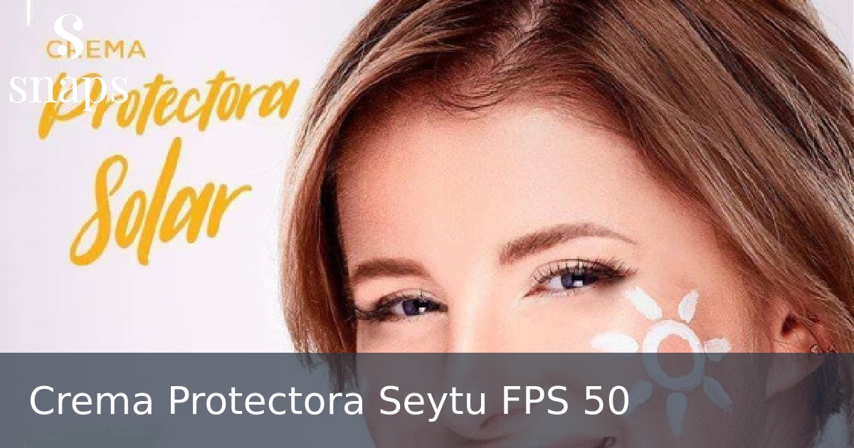 Crema Protectora Seytu FPS 50
