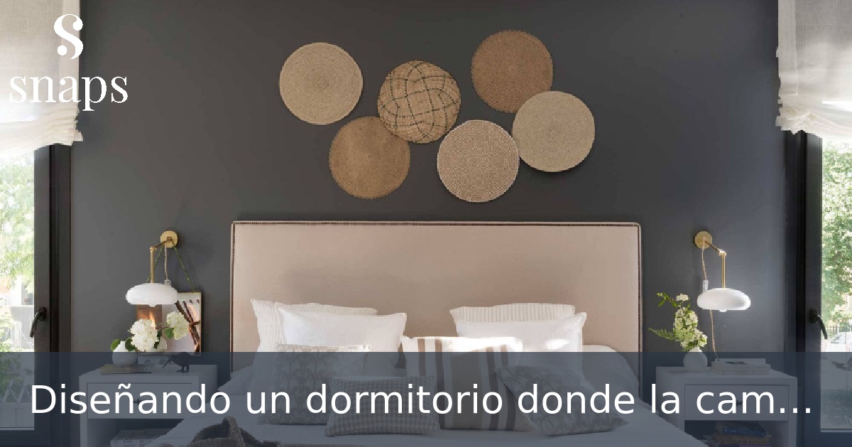 Diseñando un dormitorio donde la cama es muy grande