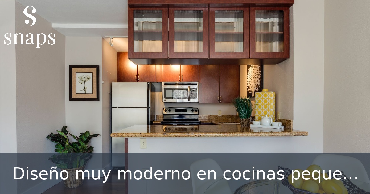 Diseño muy moderno en cocinas pequeñas