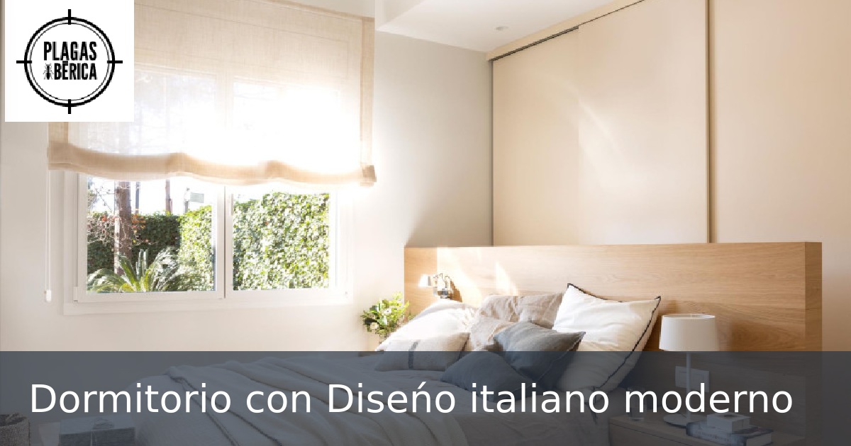 Dormitorio con Diseńo italiano moderno