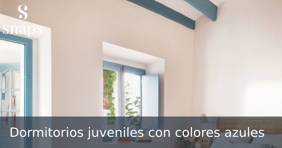 Dormitorios juveniles con colores azules