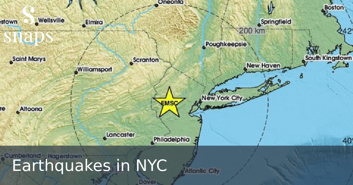 Earthquakes in NYC