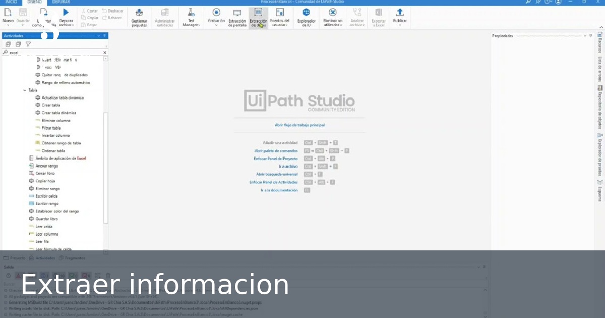 Extraer informacion