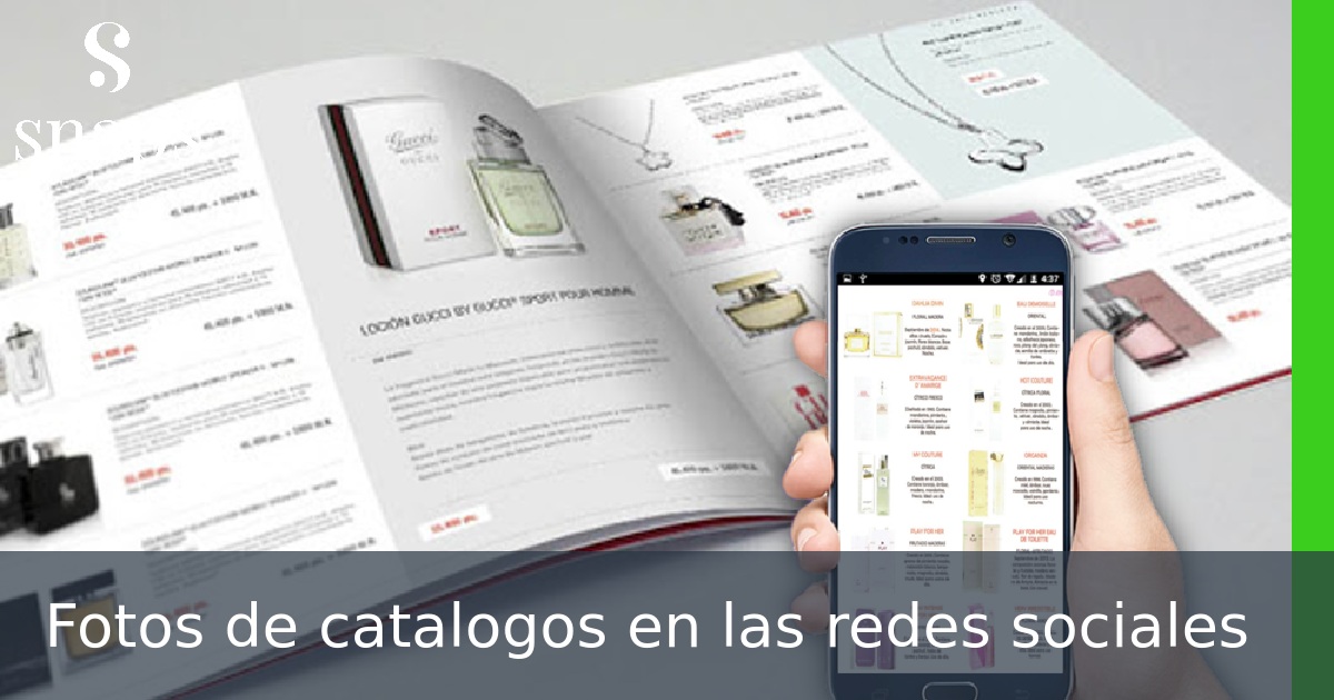 Fotos de catalogos en las redes sociales