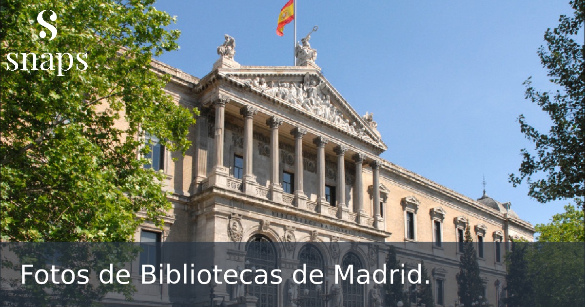 Fotos de Bibliotecas de Madrid.