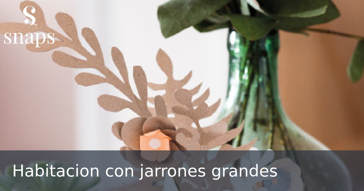 Habitacion con jarrones grandes
