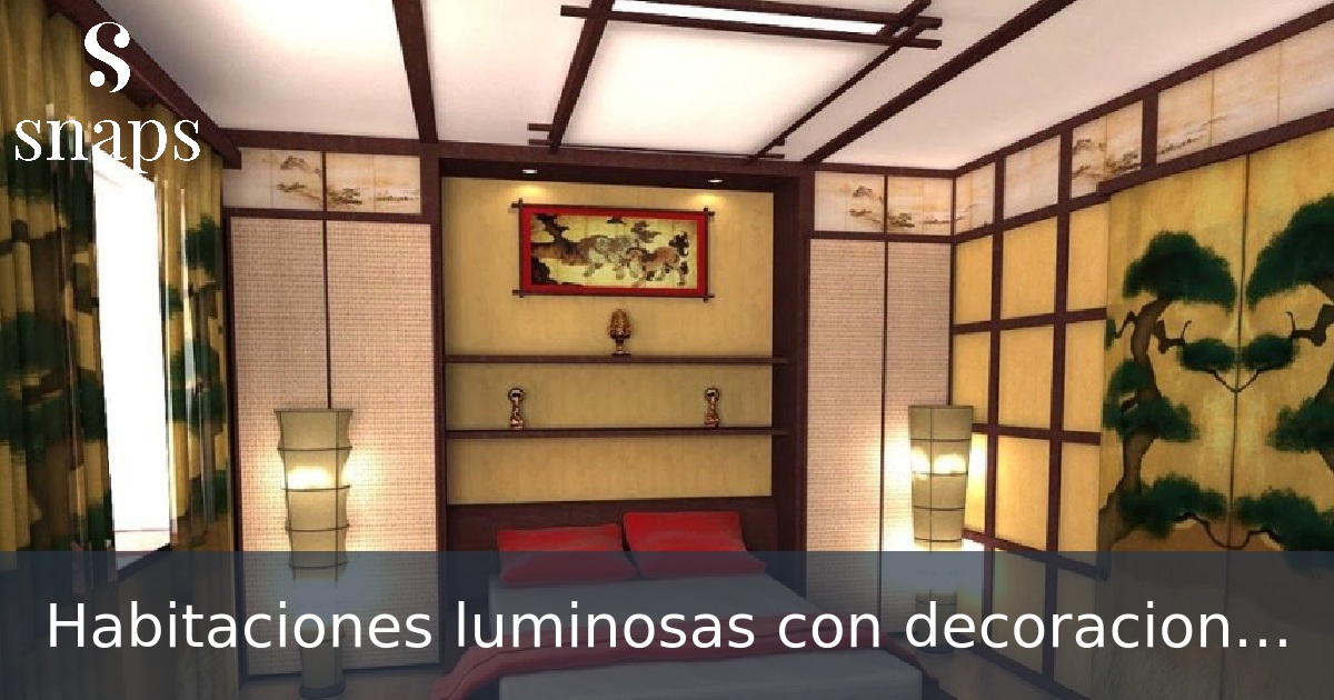Habitaciones luminosas con decoracion asiatica