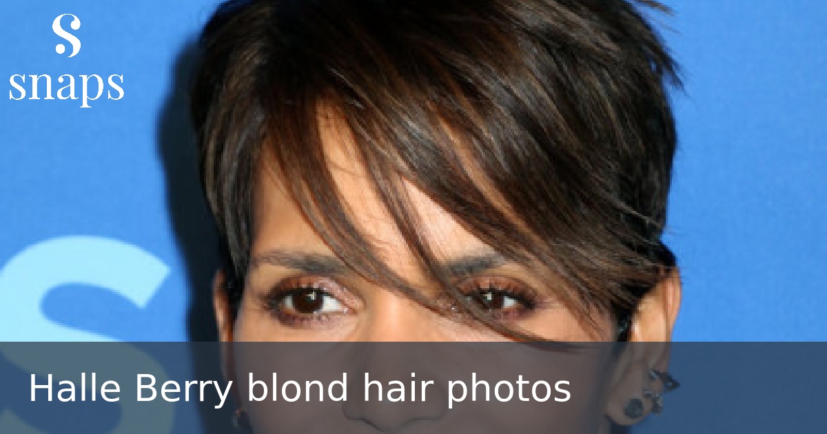 Halle Berry blond hair photos