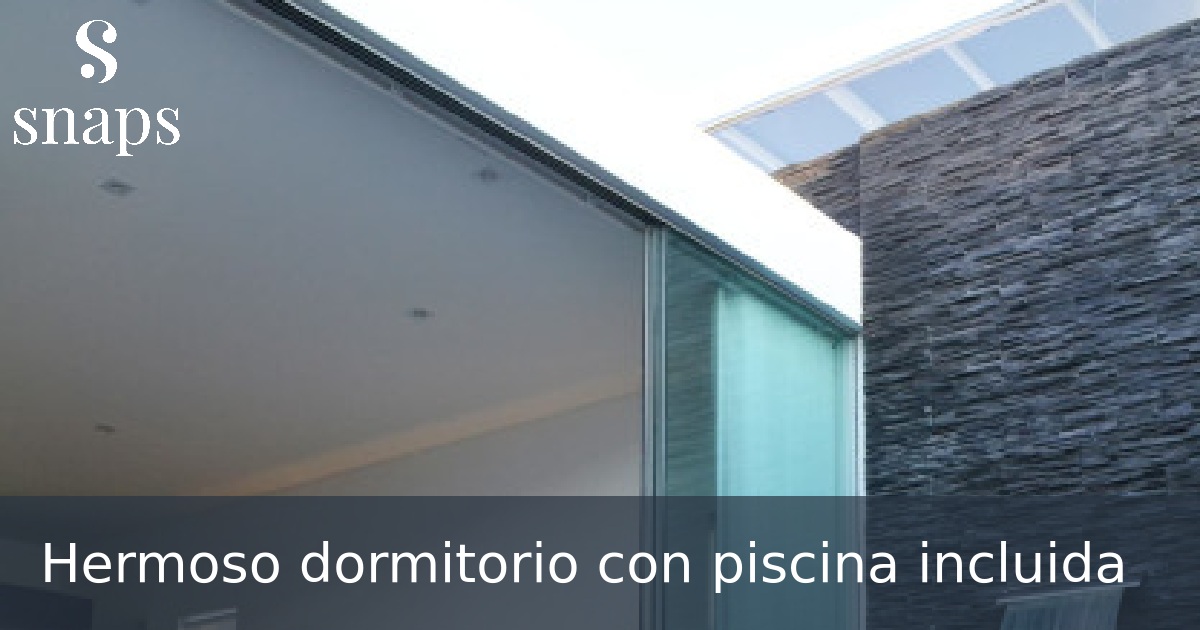 Hermoso dormitorio con piscina incluida