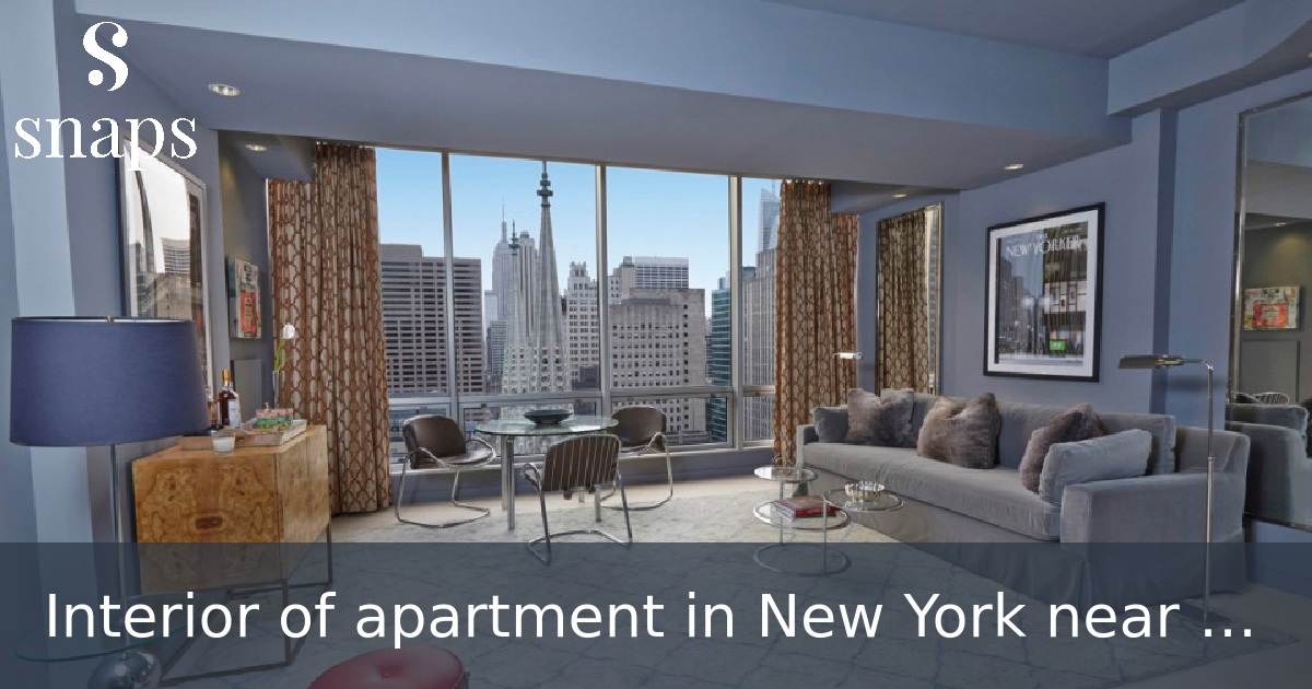 Interior of apartment in New York near Central Park