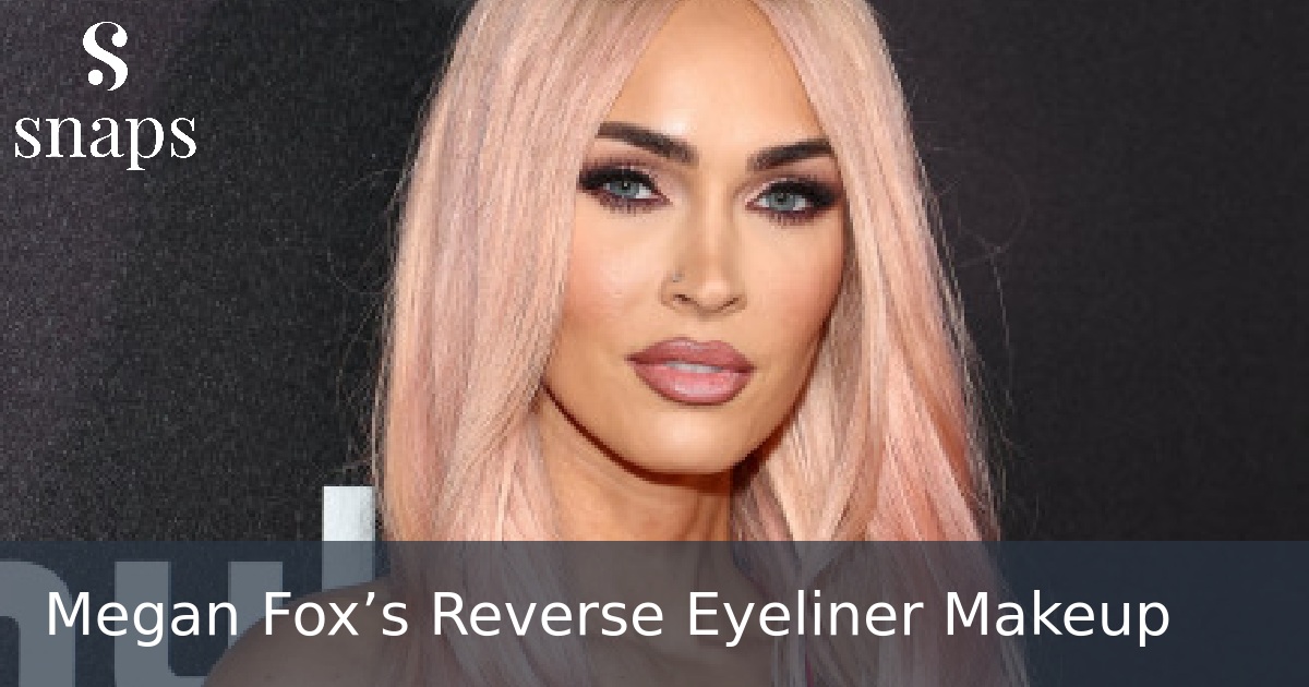 Megan Fox’s Reverse Eyeliner Makeup