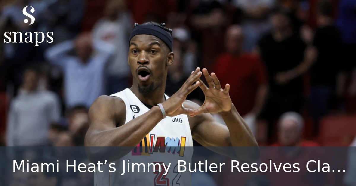 Miami Heat’s Jimmy Butler Resolves Claims by Binance Investors
