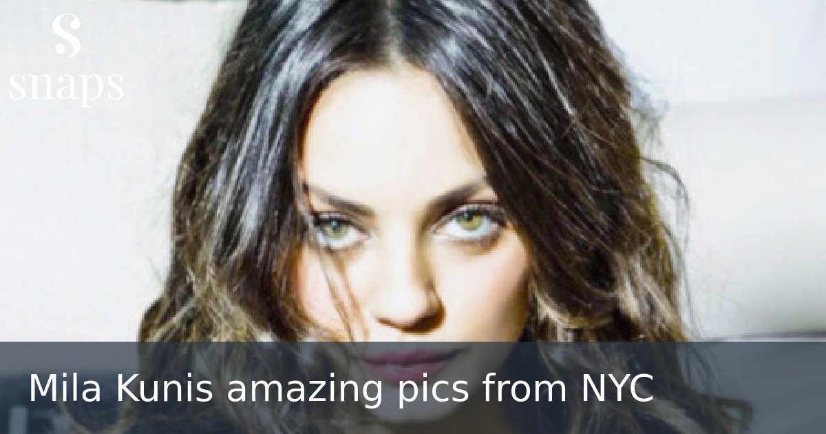 Mila Kunis amazing pics from NYC