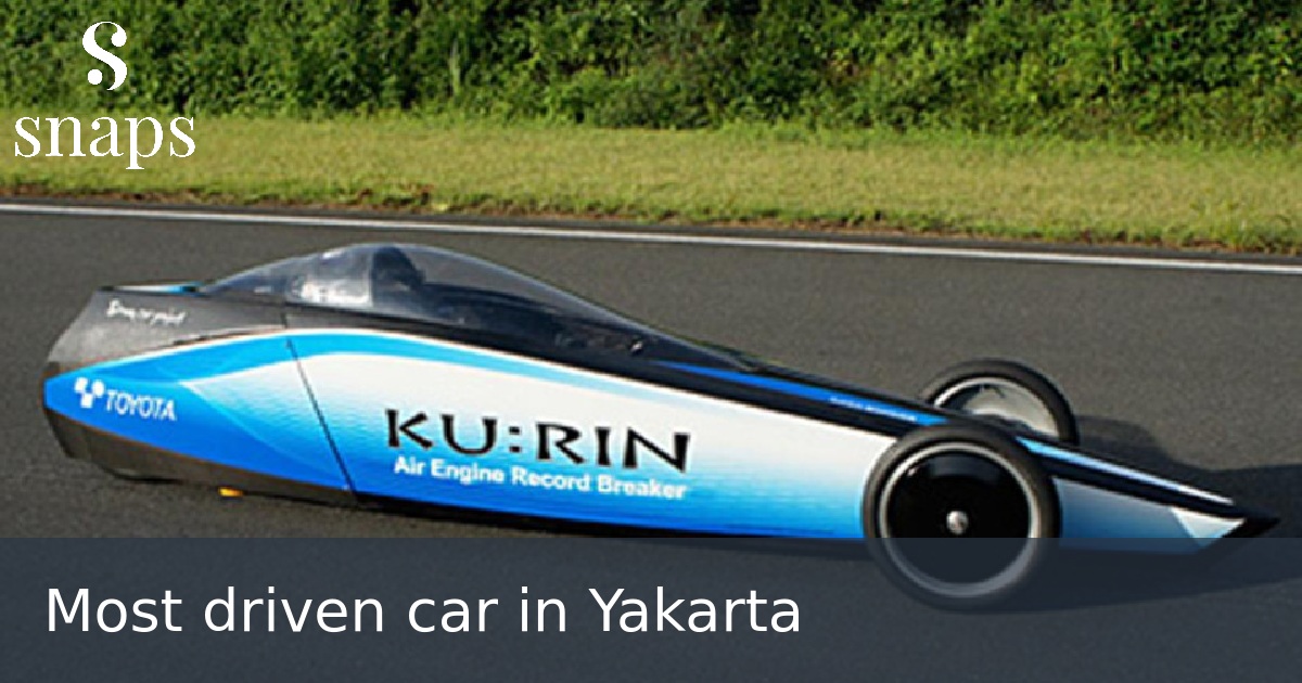 Most driven car in Yakarta