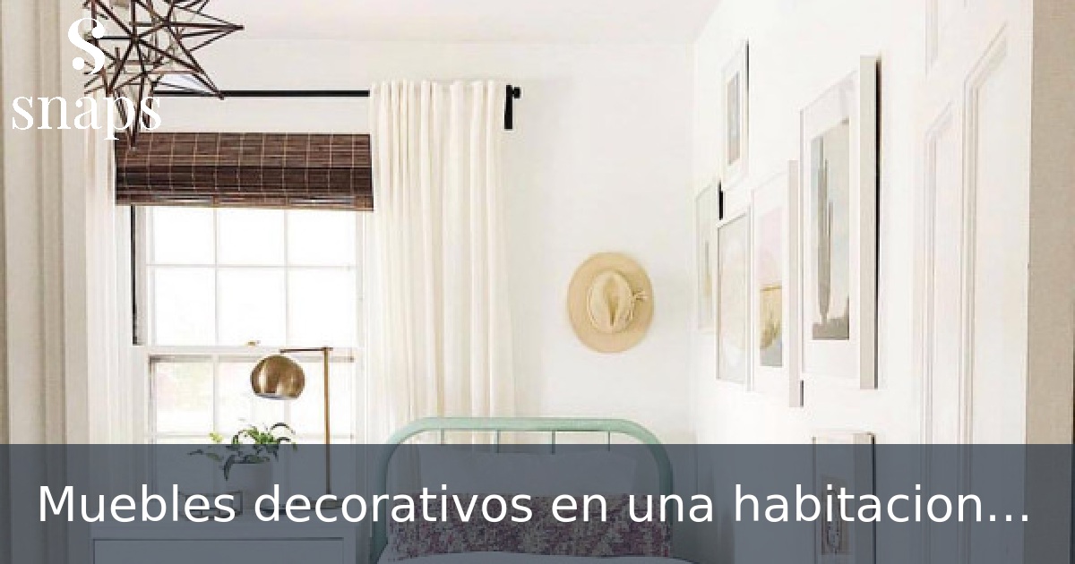 Muebles decorativos en una habitacion pequeña