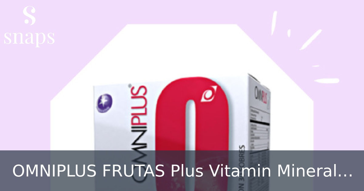 OMNIPLUS FRUTAS Plus Vitamin Mineral Herbal  Supplement.