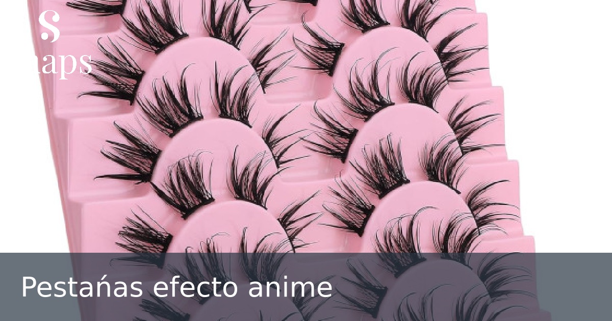 Pestańas efecto anime
