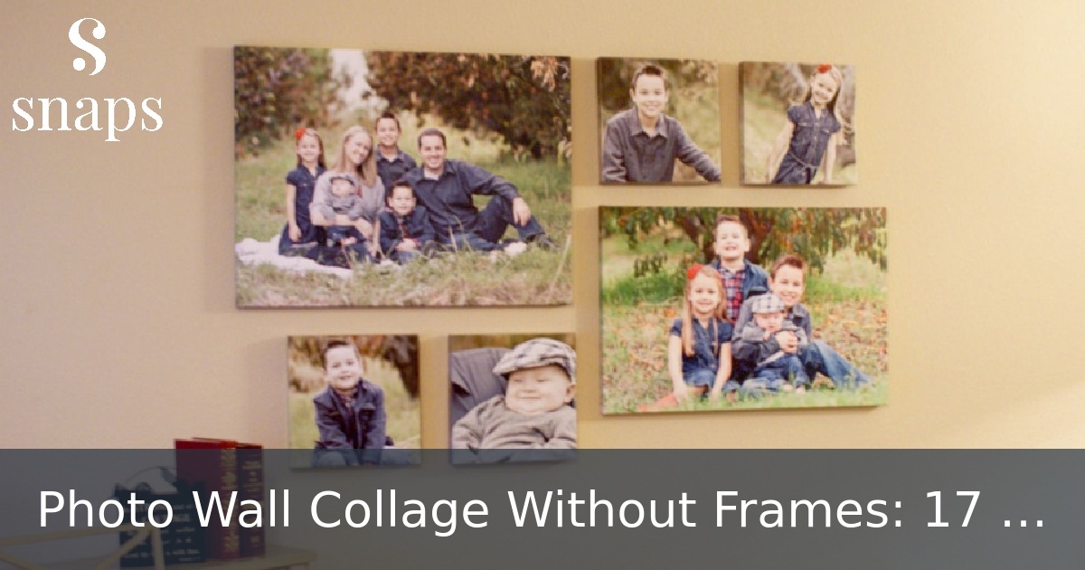 Photo Wall Collage Without Frames: 17 Layout Ideas