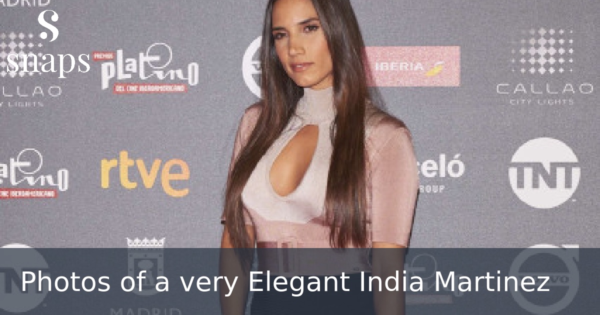 Photos of a very Elegant India Martinez