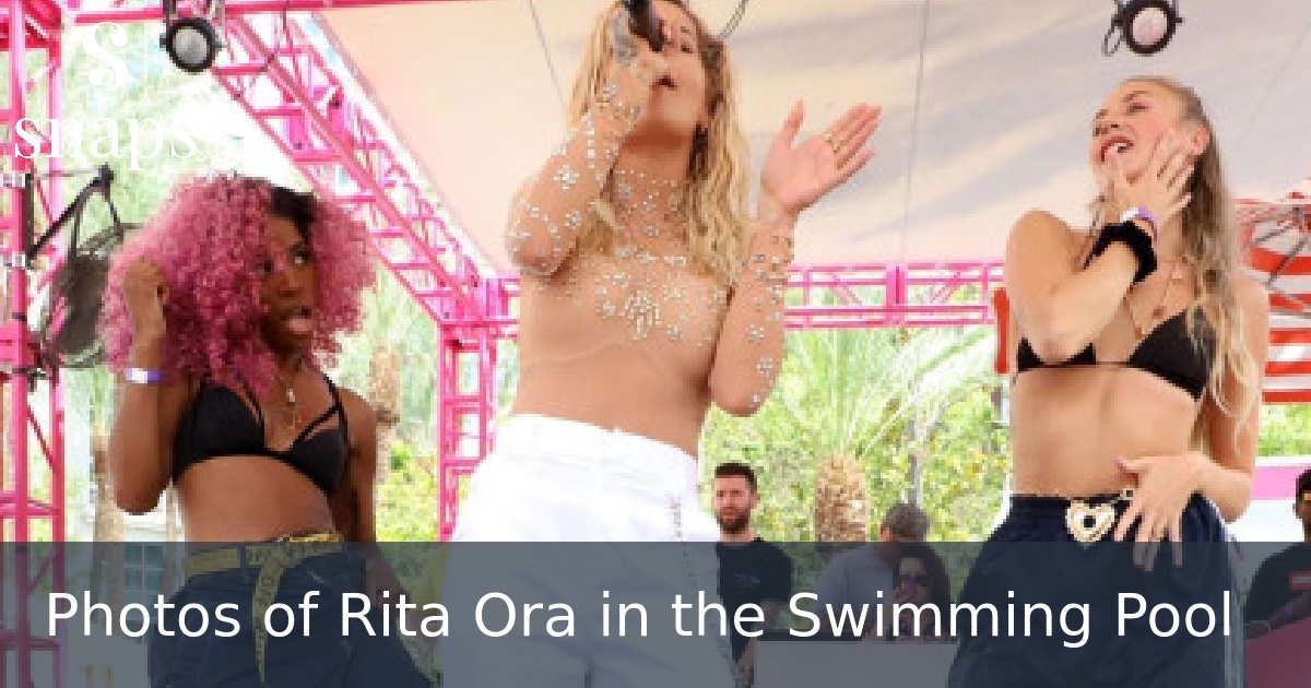 Photos of Rita Ora in the Swimming Pool