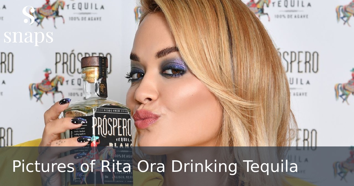 Pictures of Rita Ora Drinking Tequila