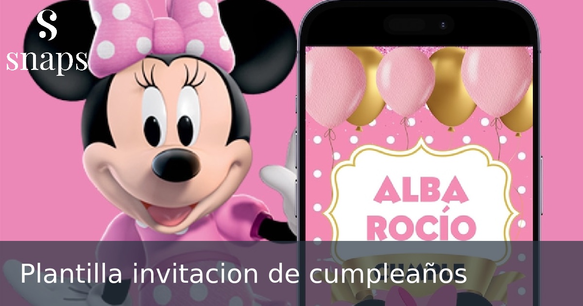 Plantilla invitacion de cumpleaños