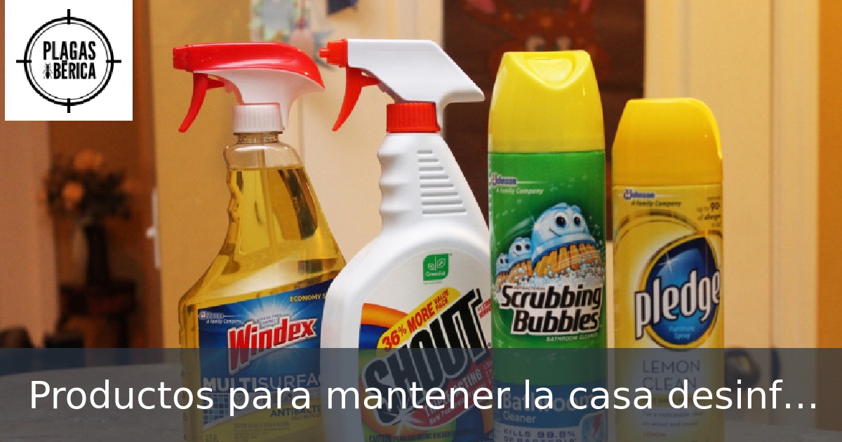 Productos para mantener la casa desinfectada