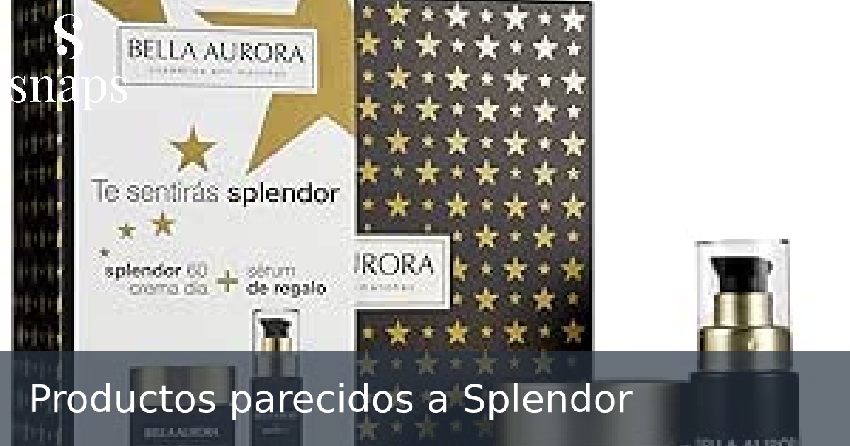 Productos parecidos a Splendor