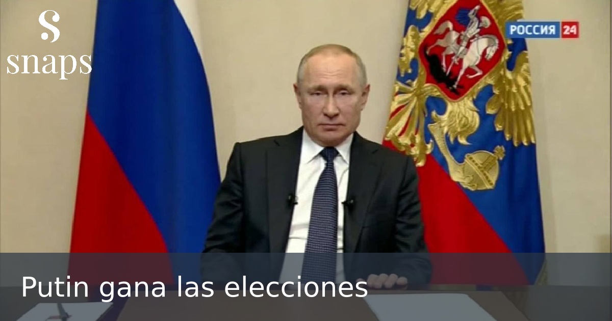Putin gana las elecciones