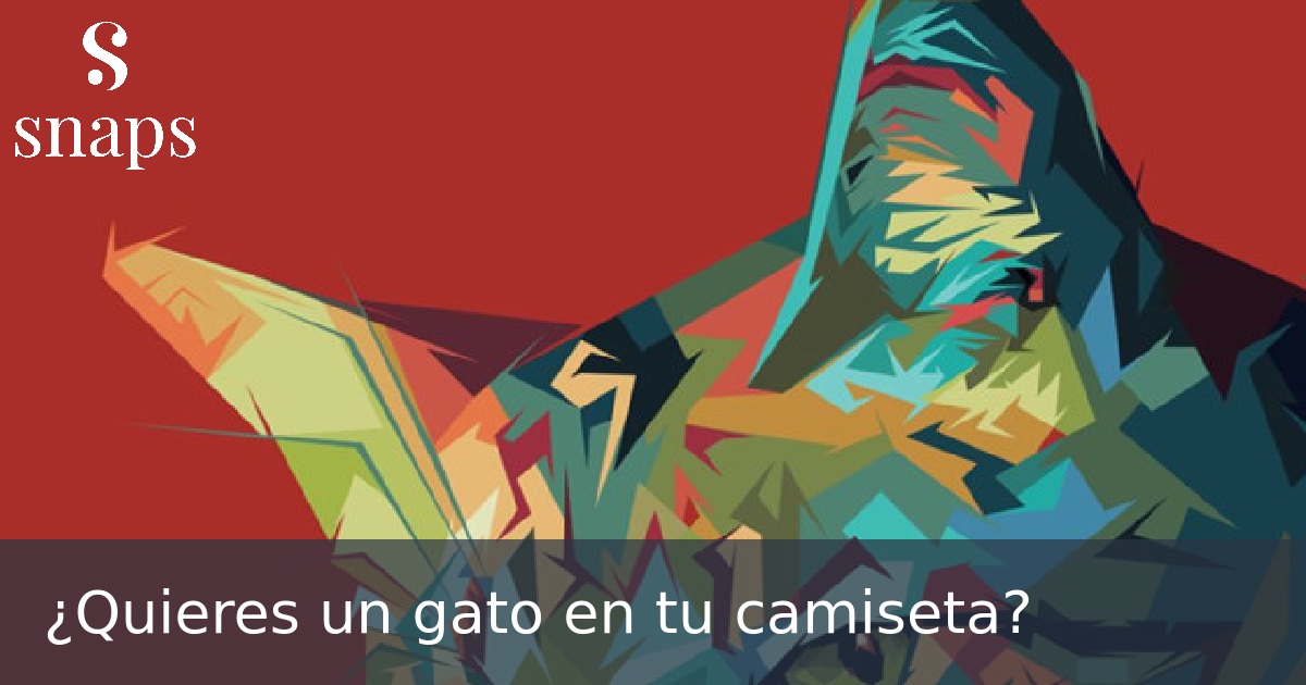 ¿Quieres un gato en tu camiseta?