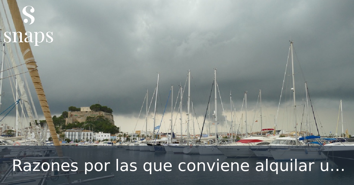 Razones por las que conviene alquilar un barco en Dénia
