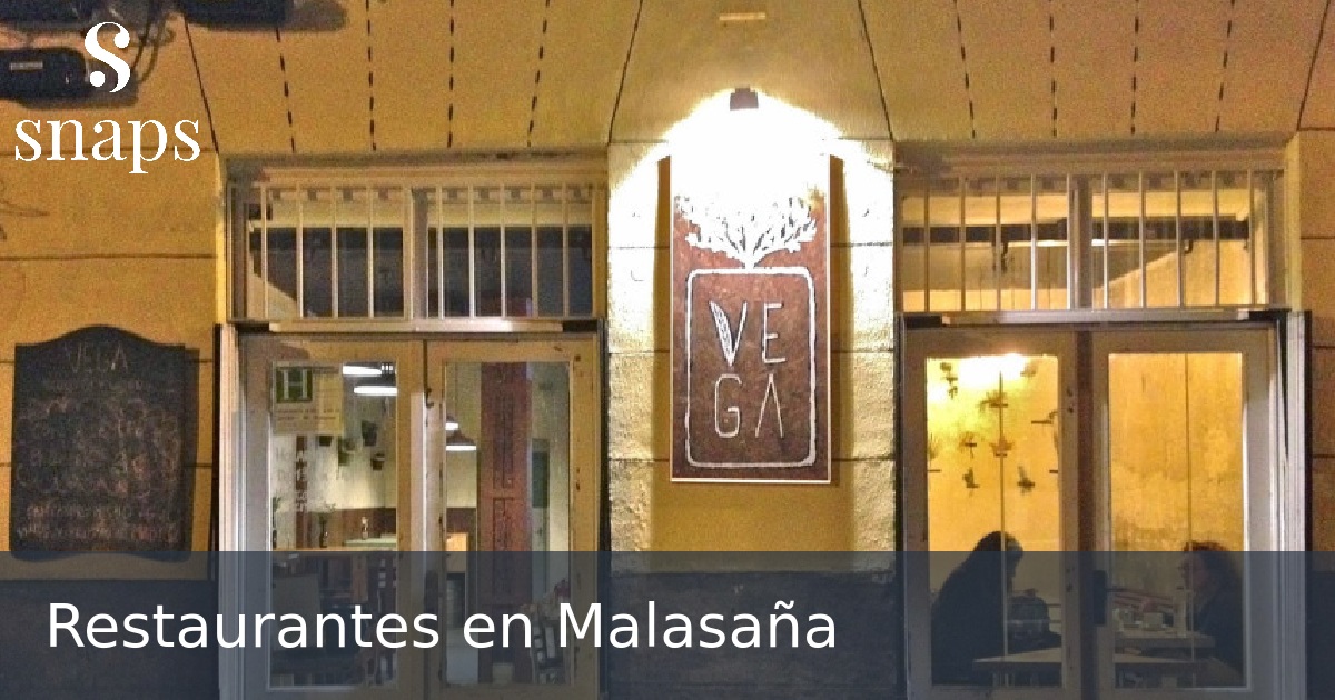 Restaurantes en Malasaña