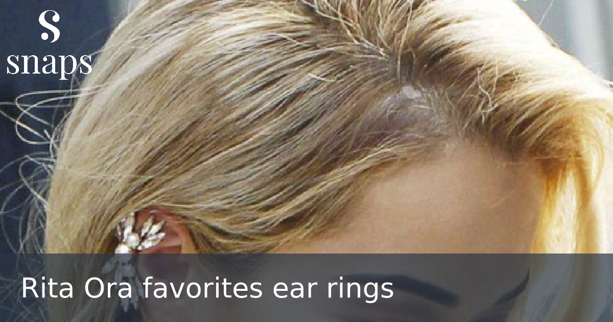 Rita Ora favorites ear rings
