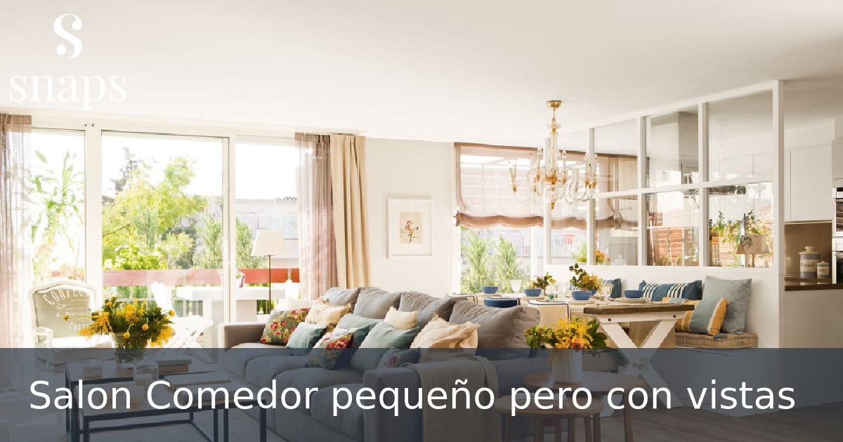 Salon Comedor pequeño pero con vistas
