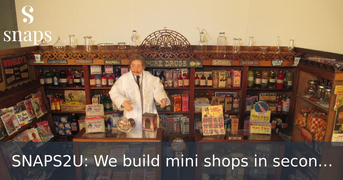 SNAPS2U: We build mini shops in seconds