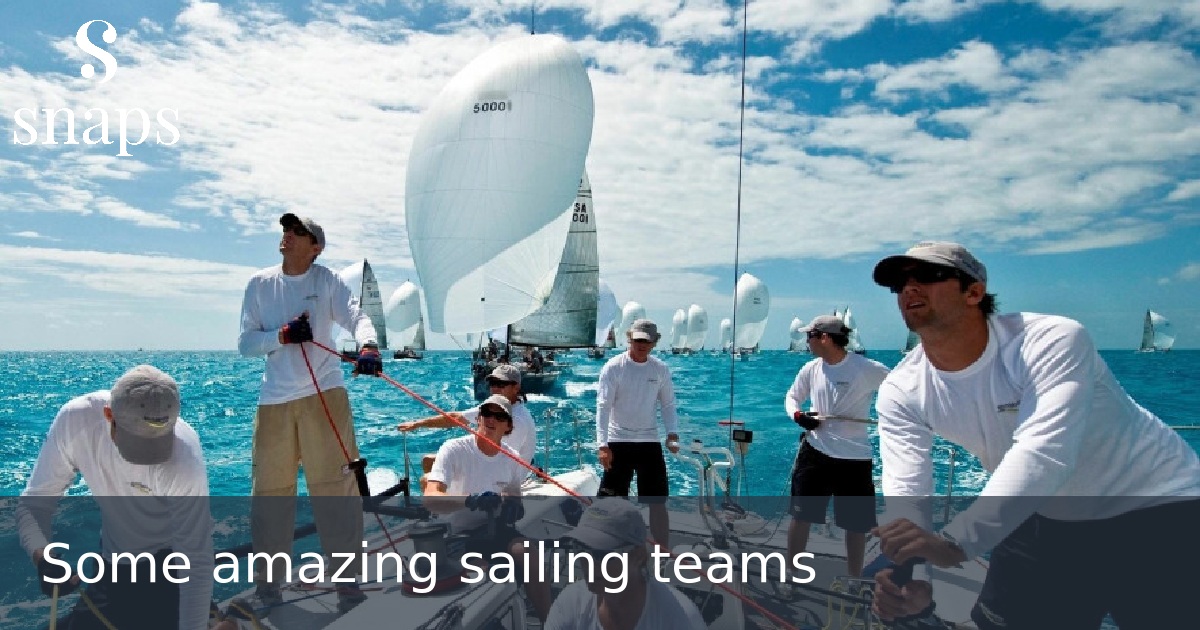 Some amazing sailing teams